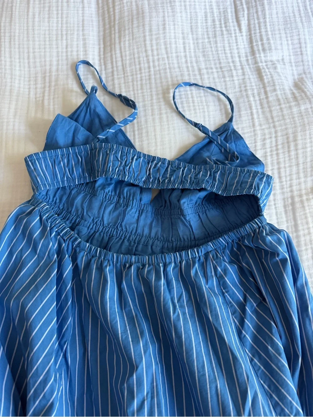 Wilfred Encourage Poplin Dress - BLUE STRIPE - Picture 7 of 7